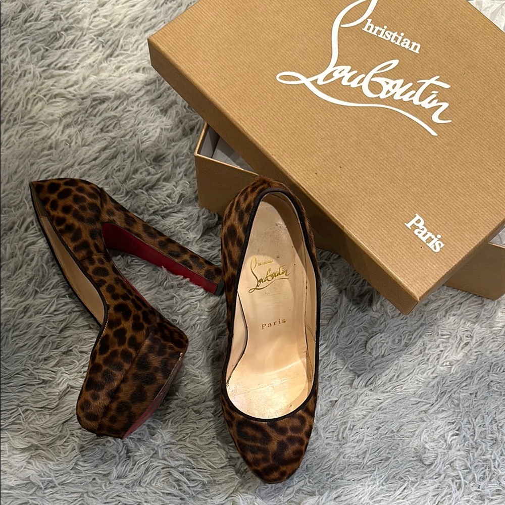 Christian Louboutin Leopard Print Heels